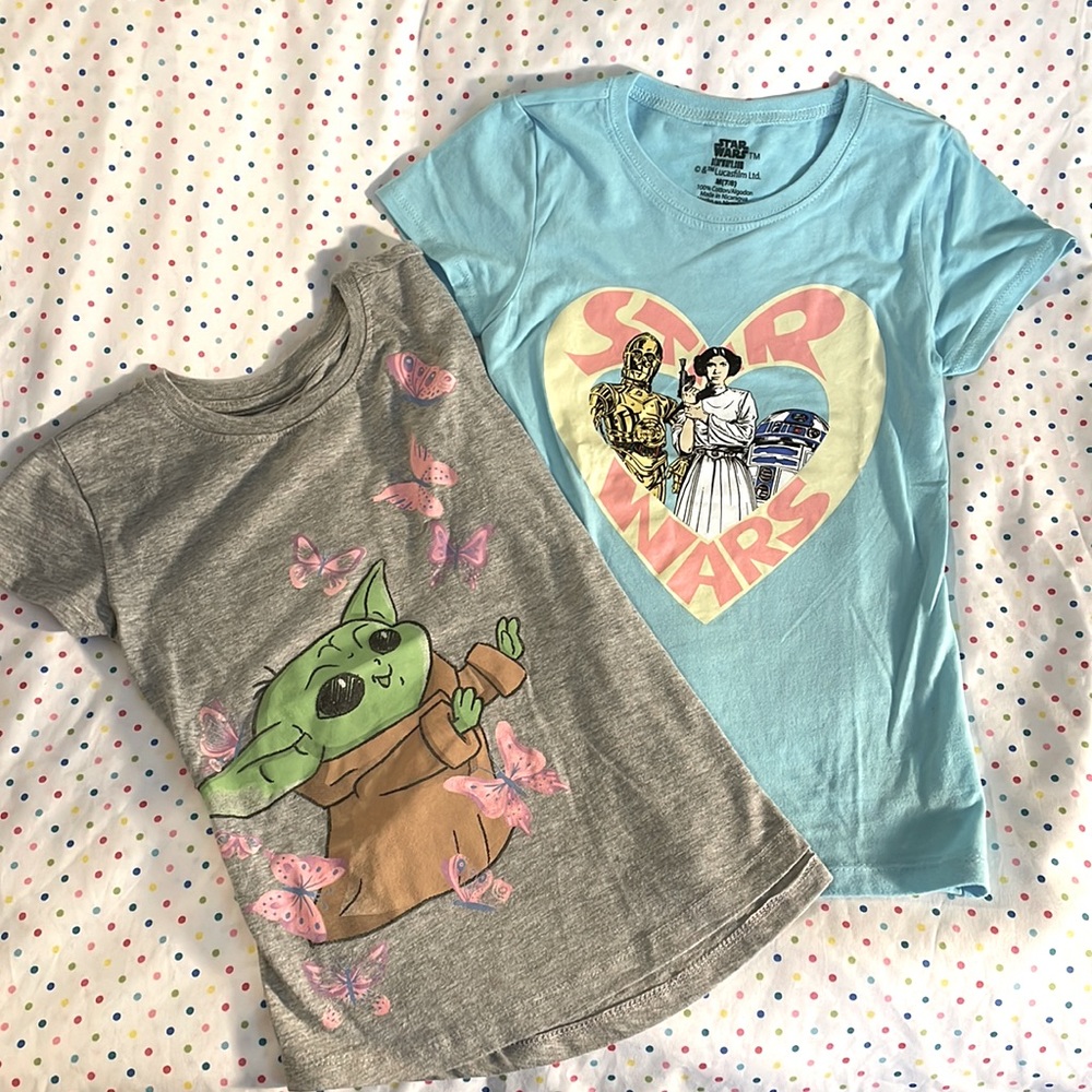 EUC Star Wars girls shirt bundle